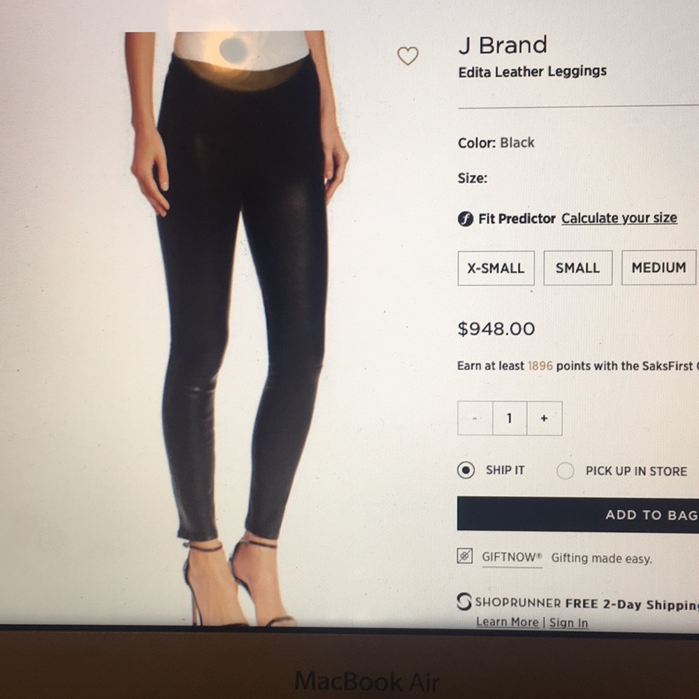 Edita leather leggings